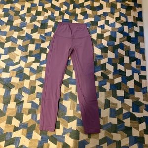 Lululemon Align High Rise Pant 25” in Wisteria Purple
